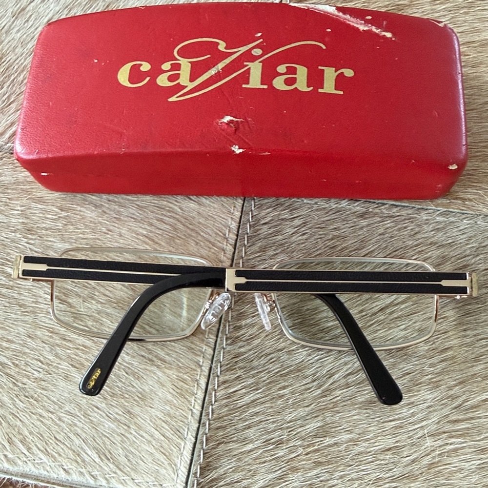 Caviar Italy Vintage Men's Brown and Gold Eyewear Eyeglasses - Model #M4851 - Picture 7 of 15